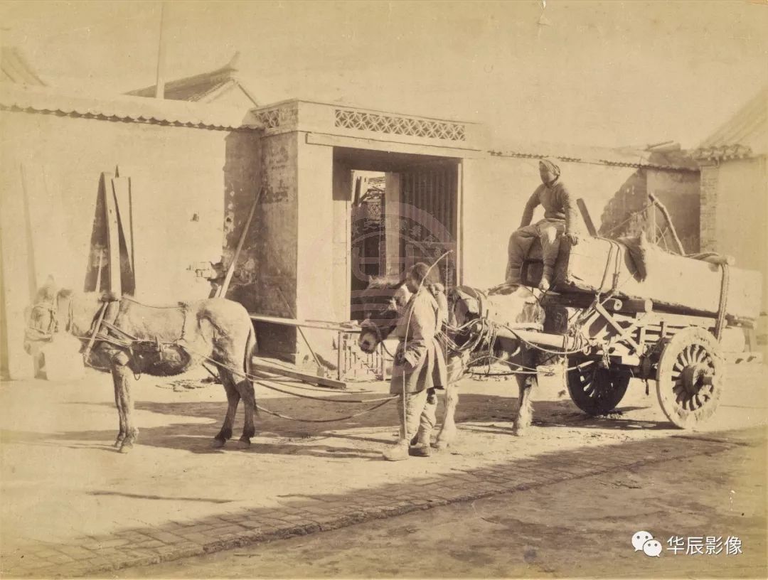 山本赞七郎  运送木头 蛋白照片