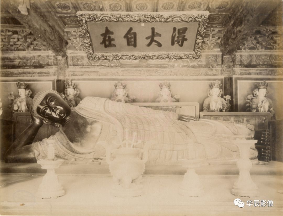 山本赞七郎  卧佛寺大佛  蛋白照片